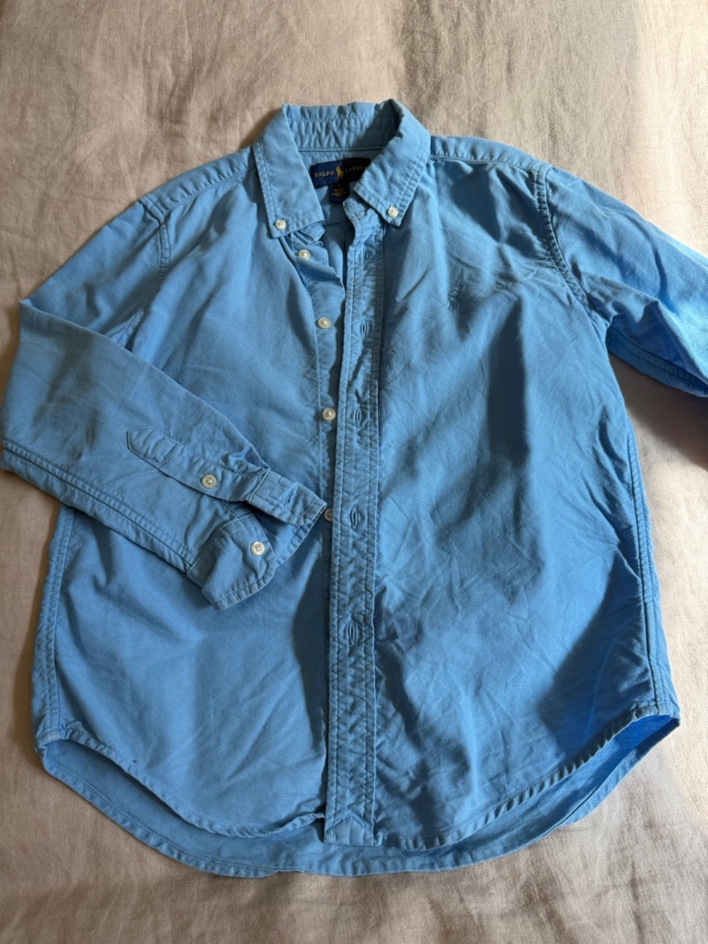 1 LACOSTE Polo 👕 Sz 8 & 1 Blue RALPH LAUREN shirt Sz 7 perfect condition for BOY - Picture 6 of 8